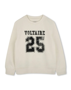 Толстовка с логотипом, нейтральный Zadig & voltaire kids