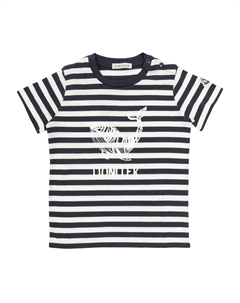 Футболка в полоску, синий Moncler enfant