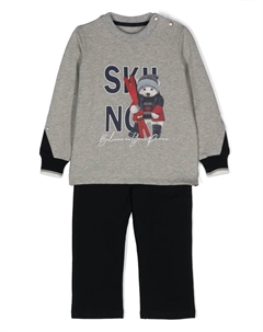 Спортивный костюм с принтом Polar Bear, серый Lapin house