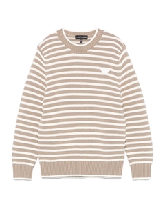 Свитер в полоску, зеленый Emporio armani kids