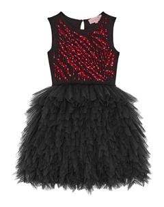 Платье, украшенное пайетками, черный Tutu du monde