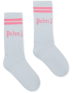 Носки с люрексом, серебряный Palm angels kids
