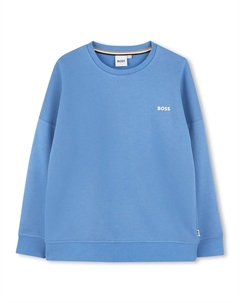 Толстовка с вышитым логотипом, синий Boss kidswear