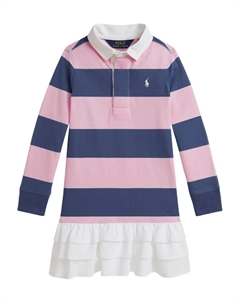 Платье в полоску, розовый Polo ralph lauren kids