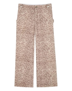 Брюки с леопардовым принтом, нейтральный Chloé kids