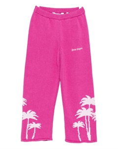 Трикотажные брюки из пальмового дерева, розовый Palm angels kids