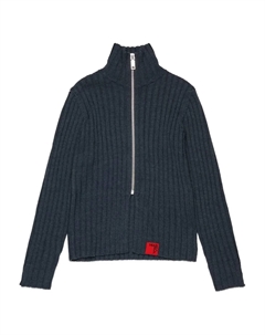 Кардиган в рубчик на молнии, синий Max&co. kids