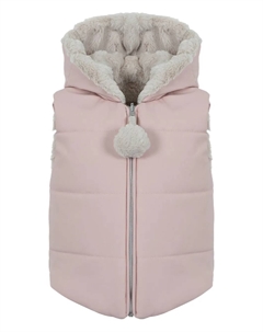 Стеганый жилет с капюшоном, розовый Lapin house