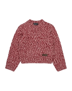 Свитер фактурной вязки, красный Dsquared2 kids