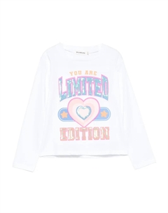 Футболка с сердцем, украшенная пайетками, белый Billieblush