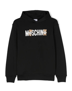 Худи с логотипом, черный Moschino kids