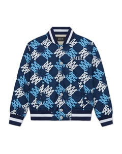 Бомбер Ma Quad с монограммой, синий Amiri kids