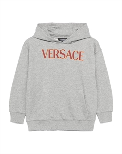 Худи с логотипом, серый Versace kids