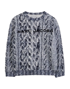 Толстовка с логотипом, синий Marc jacobs kids