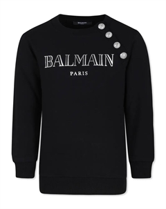 Толстовка с логотипом, черный Balmain kids