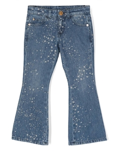 Расклешенные джинсы Stars, синий Versace kids