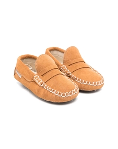 Лоферы с квадратным носком, коричневый Baby walker