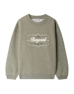 Толстовка с вышитым логотипом, серый Bonpoint