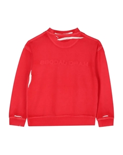 Толстовка с вышитым логотипом, красный Marc jacobs kids