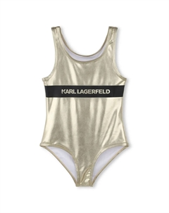 Купальник с логотипом, золотой Karl lagerfeld kids