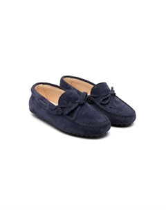 Лоферы с завязками, синий Tod's kids