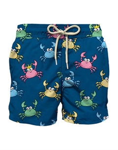 Плавки-шорты с принтом, синий Mc2 saint barth kids