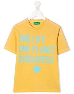 Футболка Slouch Fit, желтый Dsquared2 kids
