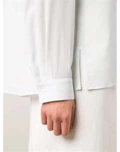 Блузка с воротником-стойкой, зеленый The row