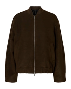 Бомбер на молнии, коричневый Selected femme