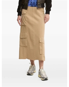 Юбка миди с карманами-карго, нейтральный Desigual