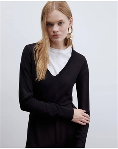 Бейсбольная майка с воротником, черный Сфера