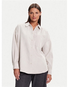 Рубашка oversize Sanne 10317194, бежевый Vero moda