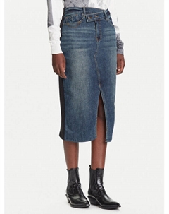 Джинсовая юбка regular fit Twisted 25WWFD03, синий Desigual