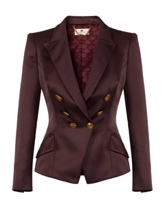 Двубортный пиджак, коричневый Elisabetta franchi