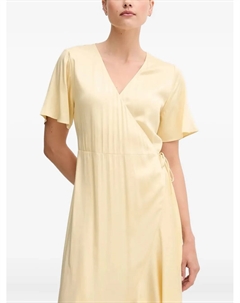 Платье асимметричного кроя с оборками, желтый Gant