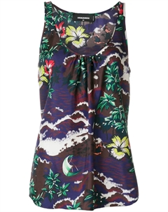 Топ с принтом 'Aloha', мультиколор Dsquared2