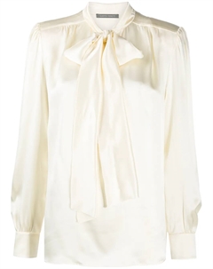 Блузка с бантом, белый Alberta ferretti