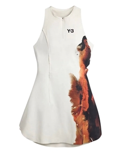 Мини-платье с абстрактным принтом, нейтральный Y-3