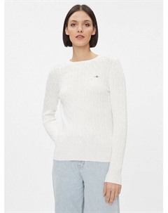 Свитер slim fit 4800100, белый Gant