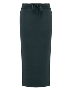 Юбка миди с полосками по бокам и завязками, зеленый Pinko