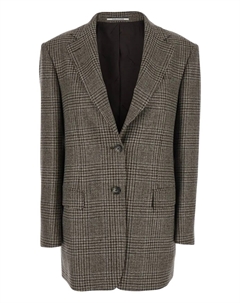 Однобортный пиджак в клетку «Сесили», коричневый Tagliatore