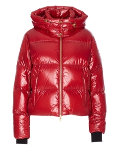 Стеганая куртка со съемным капюшоном, красный Moose knuckles