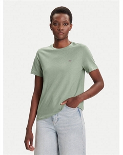 Футболка regular fit Shield 4200200, зелёный Gant