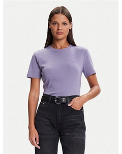 Футболка slim fit New Cody WW0WW40587, фиолетовый Tommy hilfiger