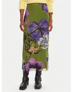 Макси-юбка regular fit Tulleflowers Lacroix 25WWFK03, зелёный Desigual