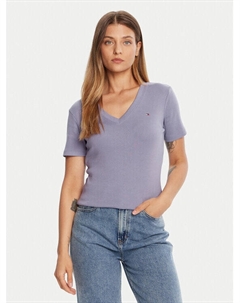 Футболка slim fit New Cody WW0WW40584, фиолетовый Tommy hilfiger