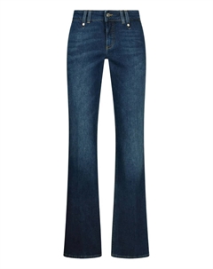 Джинсы bootcut с нашивкой-логотипом, синий Liu jo