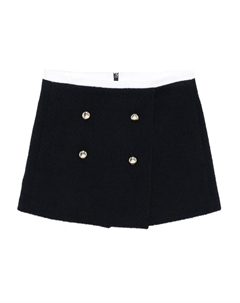 Двубортные шорты с пуговицами, синий Maje