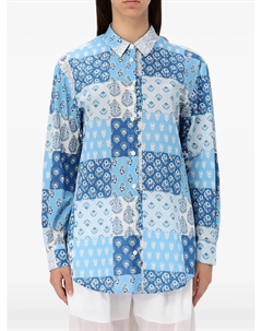 Рубашка Brigitte в технике пэчворк, синий Mc2 saint barth