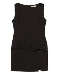 Мини-платье без рукавов с бантом, черный Twinset